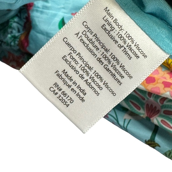 Limerick by Abirr n' Nanki V-Neck Tiered Floral Maxi Dress size large - Picture 8 of 8